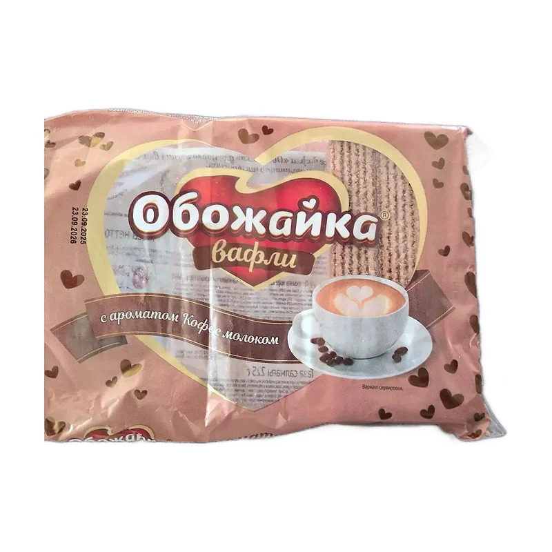 Fafers with coffee aroma cream