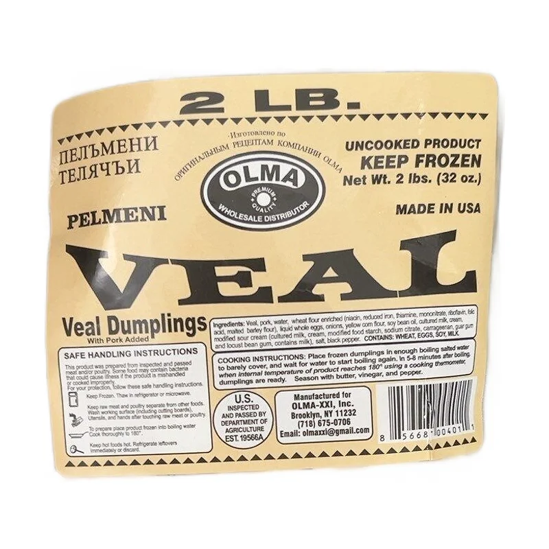 "Rule food" veal pelmeni 2lb