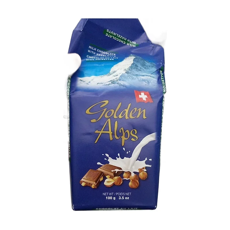 "Golden Alps" choc.milk w/nuts