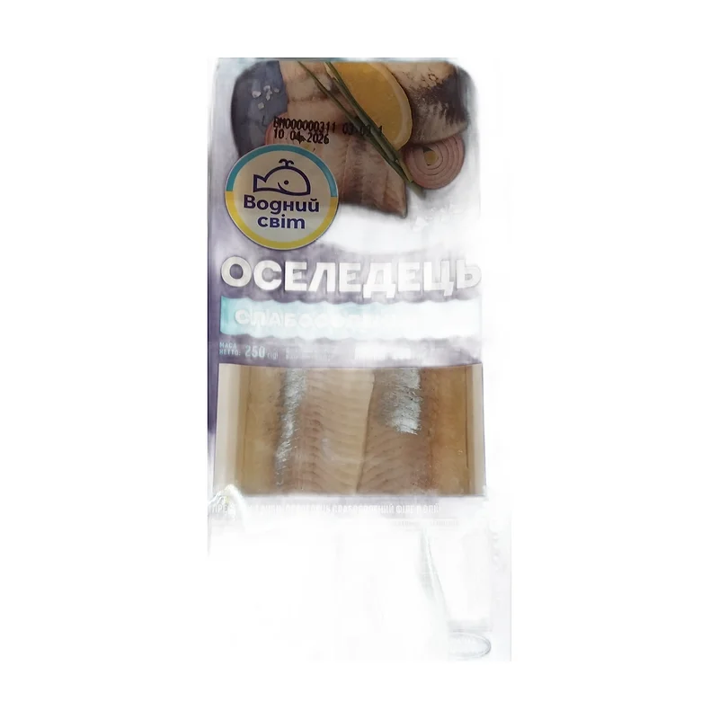 "Sea light" herring fillet