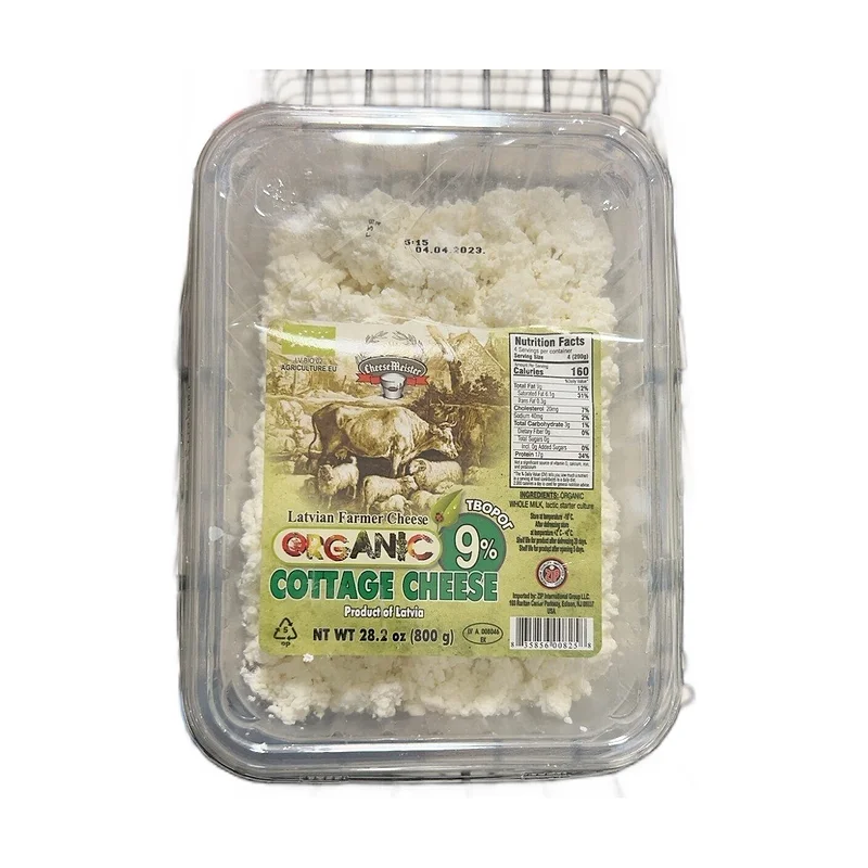 Latvian organic cheese 9%