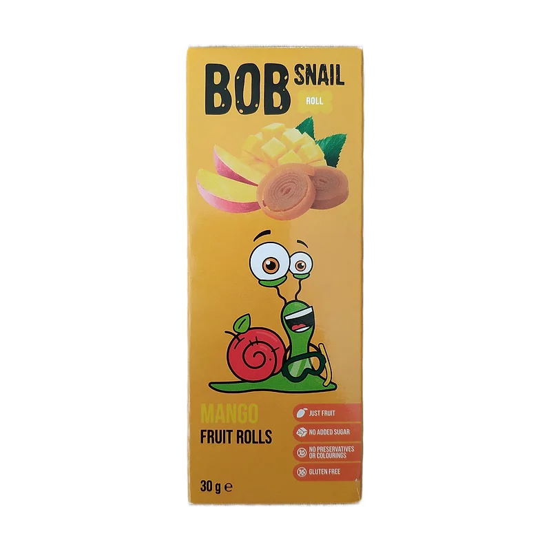 "Bob snail" mango fruit roll
