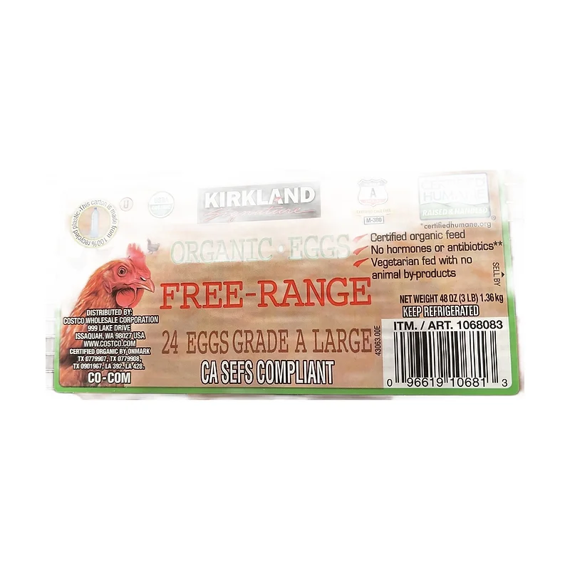 Organic eggs