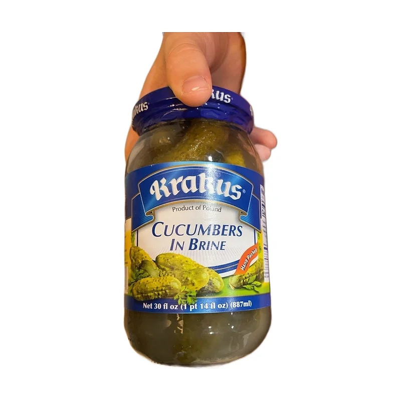 "Krakus" cucumber in brine