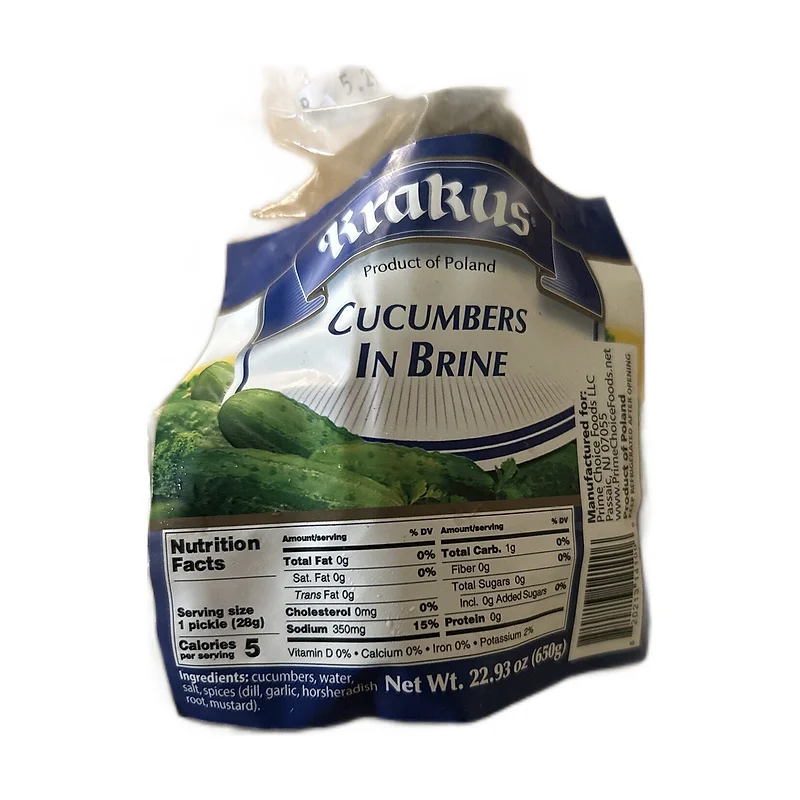 Krakus cucumber in brine