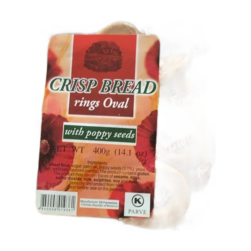 Crisp bread w/poppy seeds
