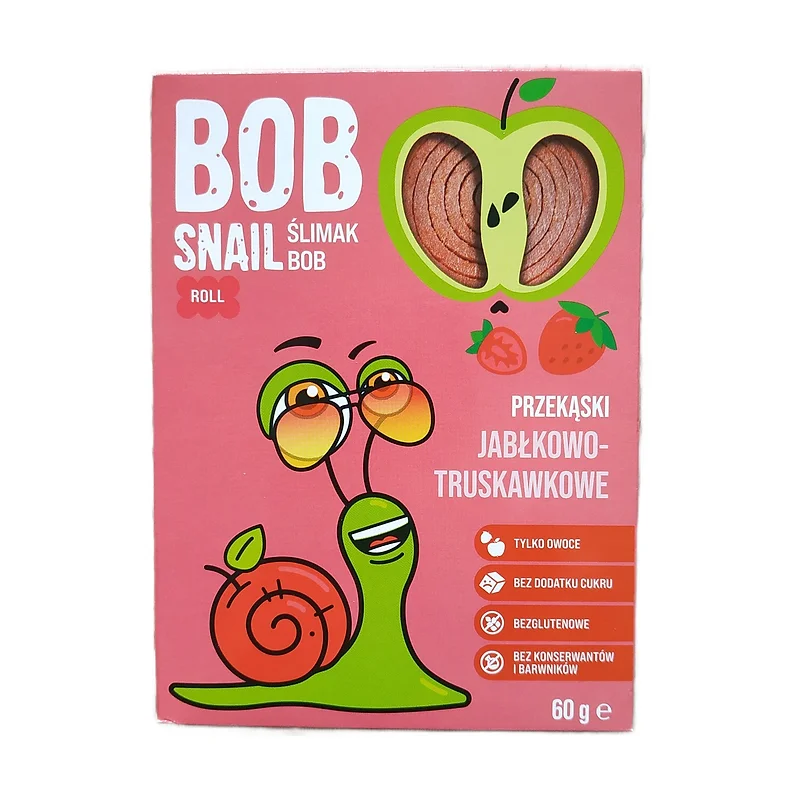 "Bob Snail" apple-straw fruit roll