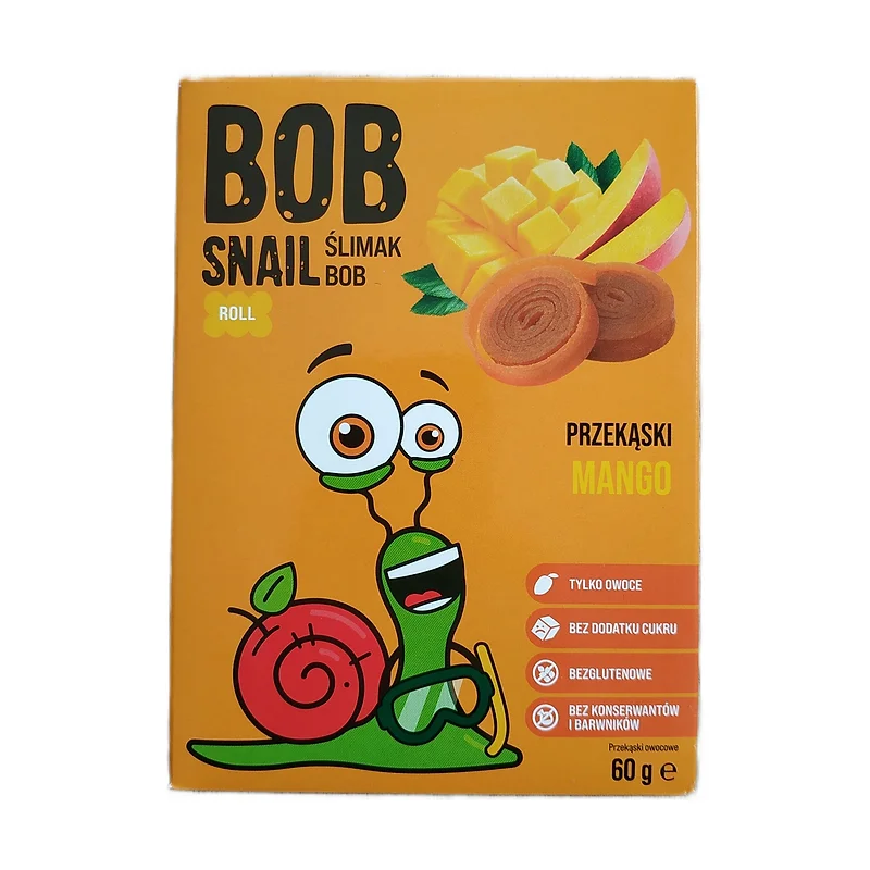 "Bob Snail" mango fruit roll 60g