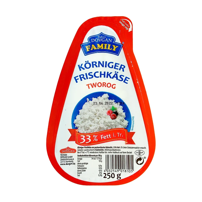 "Dovgan" cottage cheese 9%