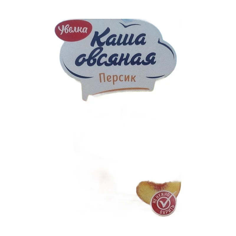 "Uvelka" oatmeal w/peach