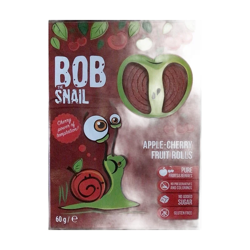 "Bob Snail" apple-cherry fruit roll 60g