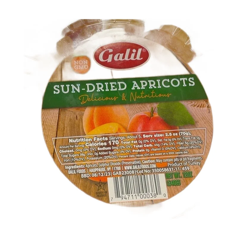 "Galil" sun-dried apricots 340g