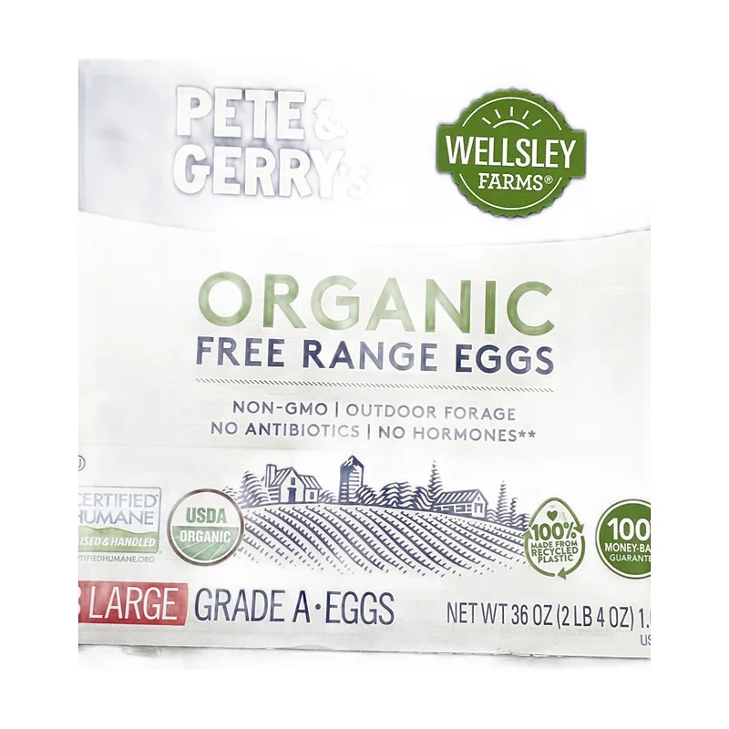 Organic free range eggs