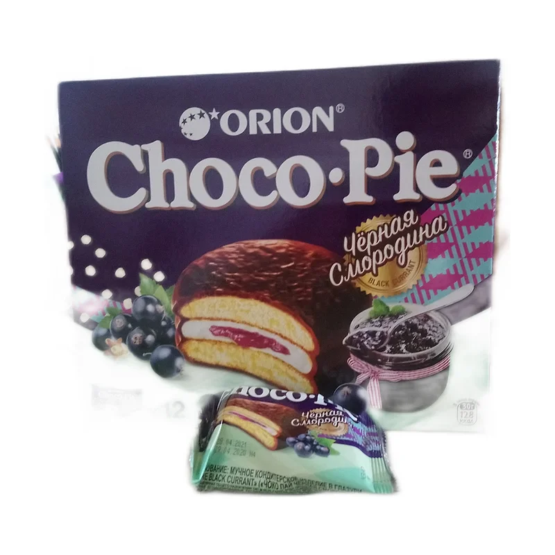 "Choco-pie" black currant 12pc