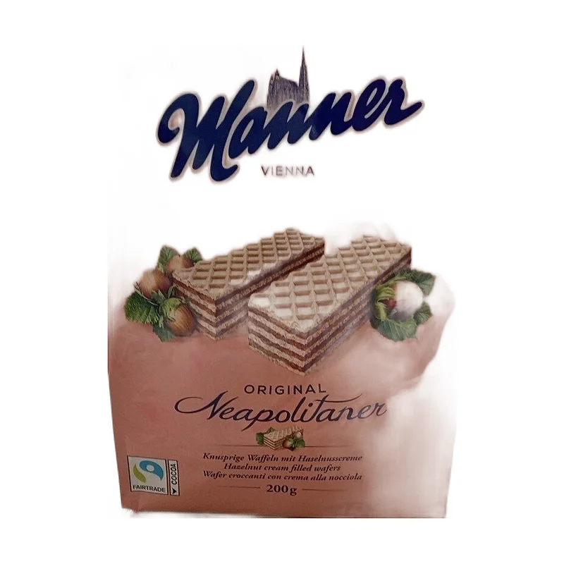 "Manner" wafers w/hazelnut
