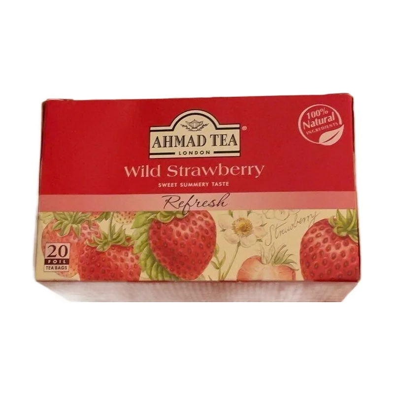 AHMAD TEA 20 FOIL BAGS STRAWBERRY