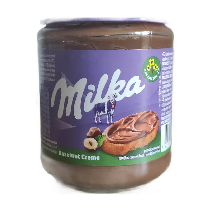 "Milka" hazelnut creme
