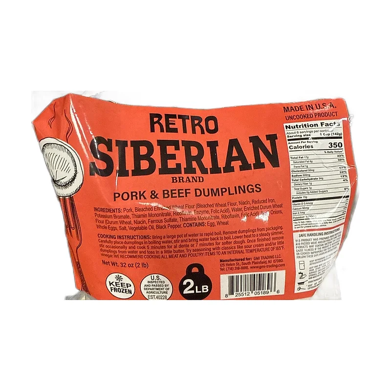 "Retro" siberian dumplings