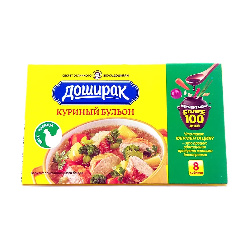"Doshirak" chicken broth