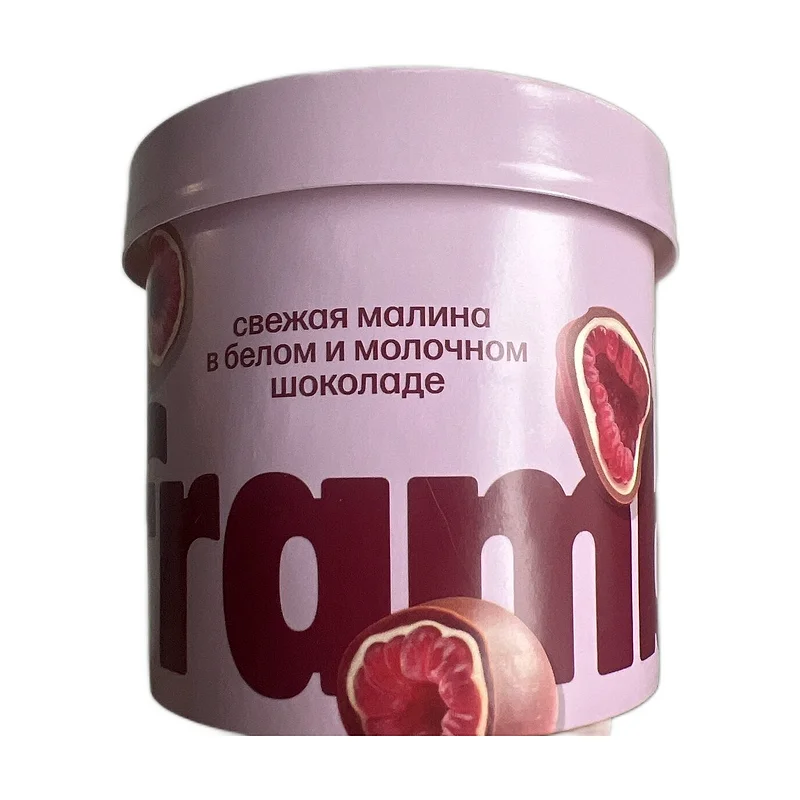 "Frambini" raspberry in white&milk chocolate