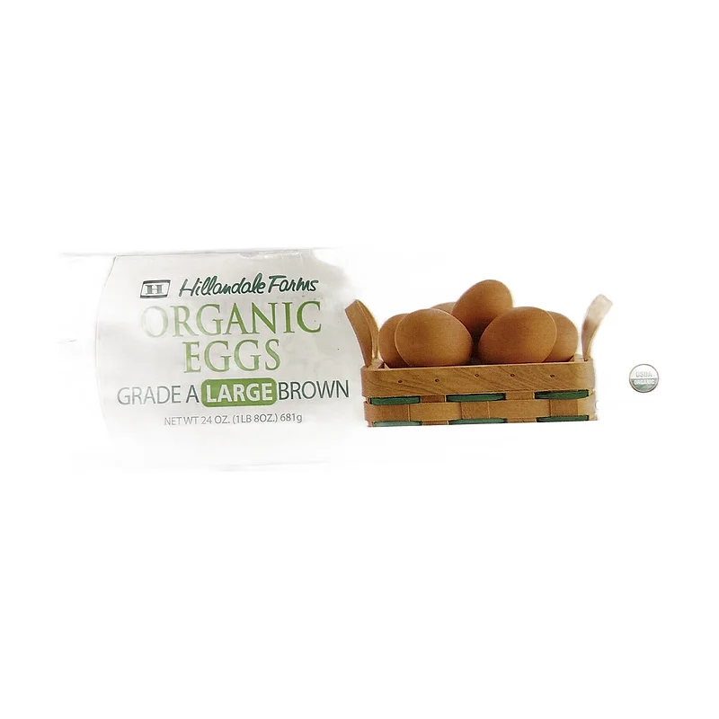 Organic large brown eggs