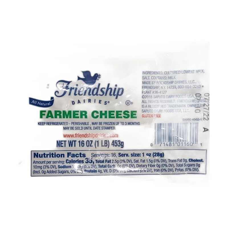 "Frendship" farmer cheese