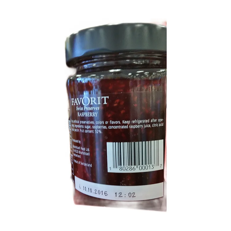 "Favorit" raspberry jam