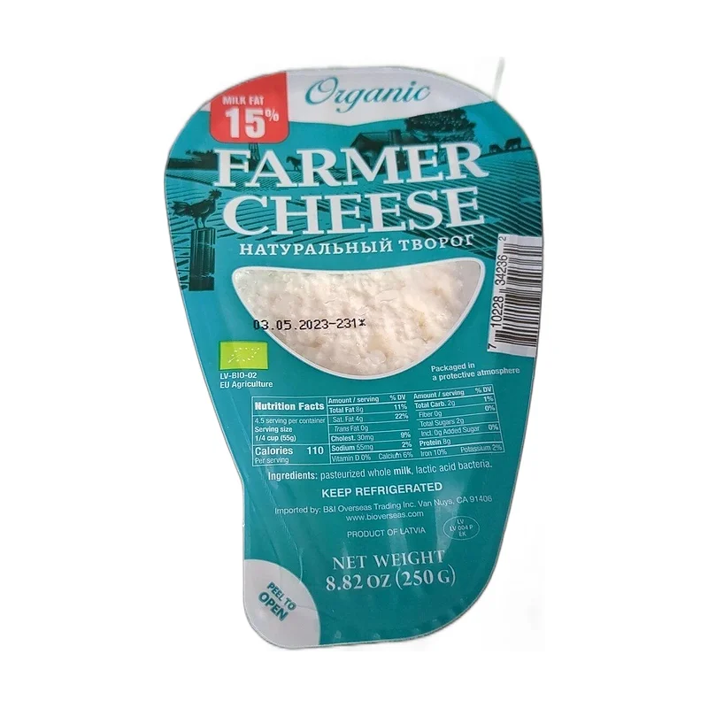 Organic farmer cheese 15%