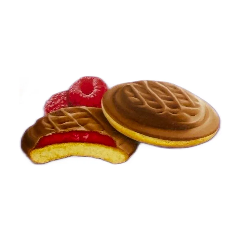 "Milka" cookies w/raspberry