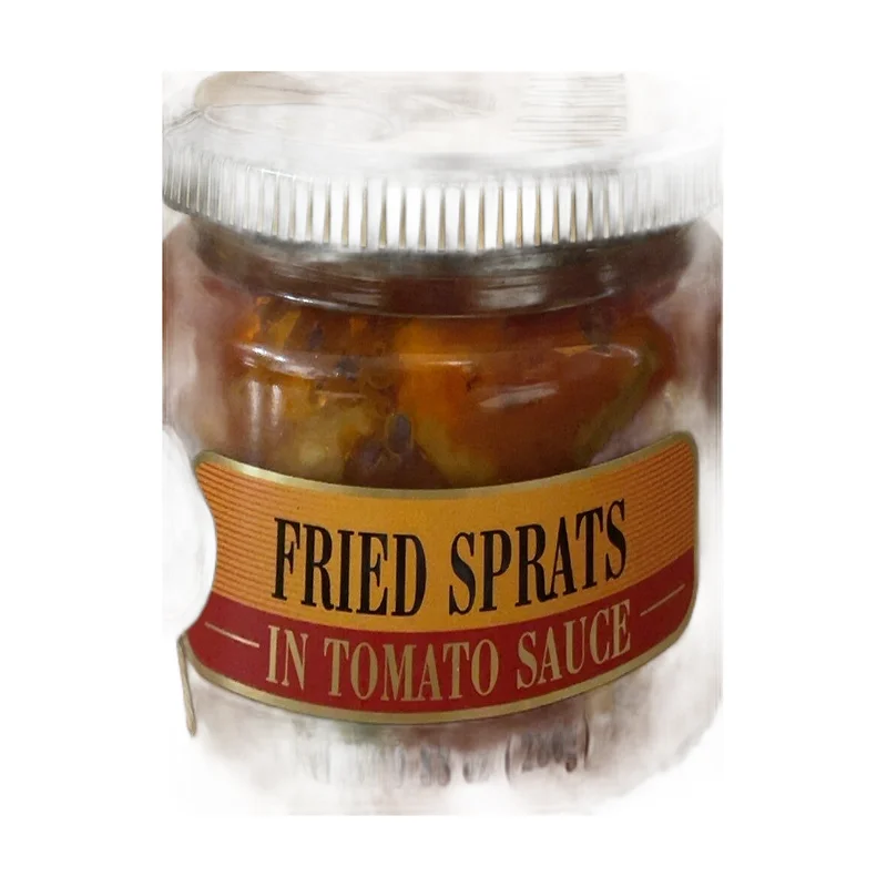 Sprats in. tomato sauce.