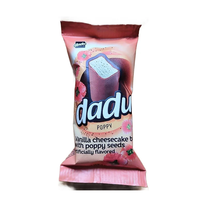 Dadu. Cheese bar. Poppy seeds