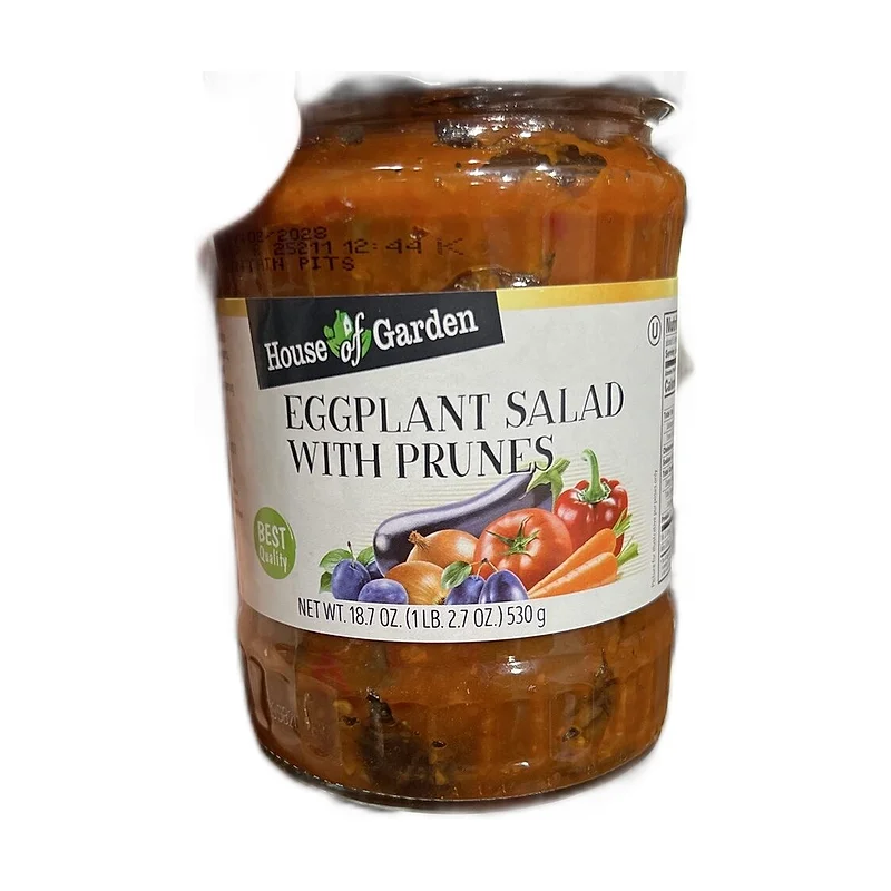 "House of garden" eggplant salad w/prunes